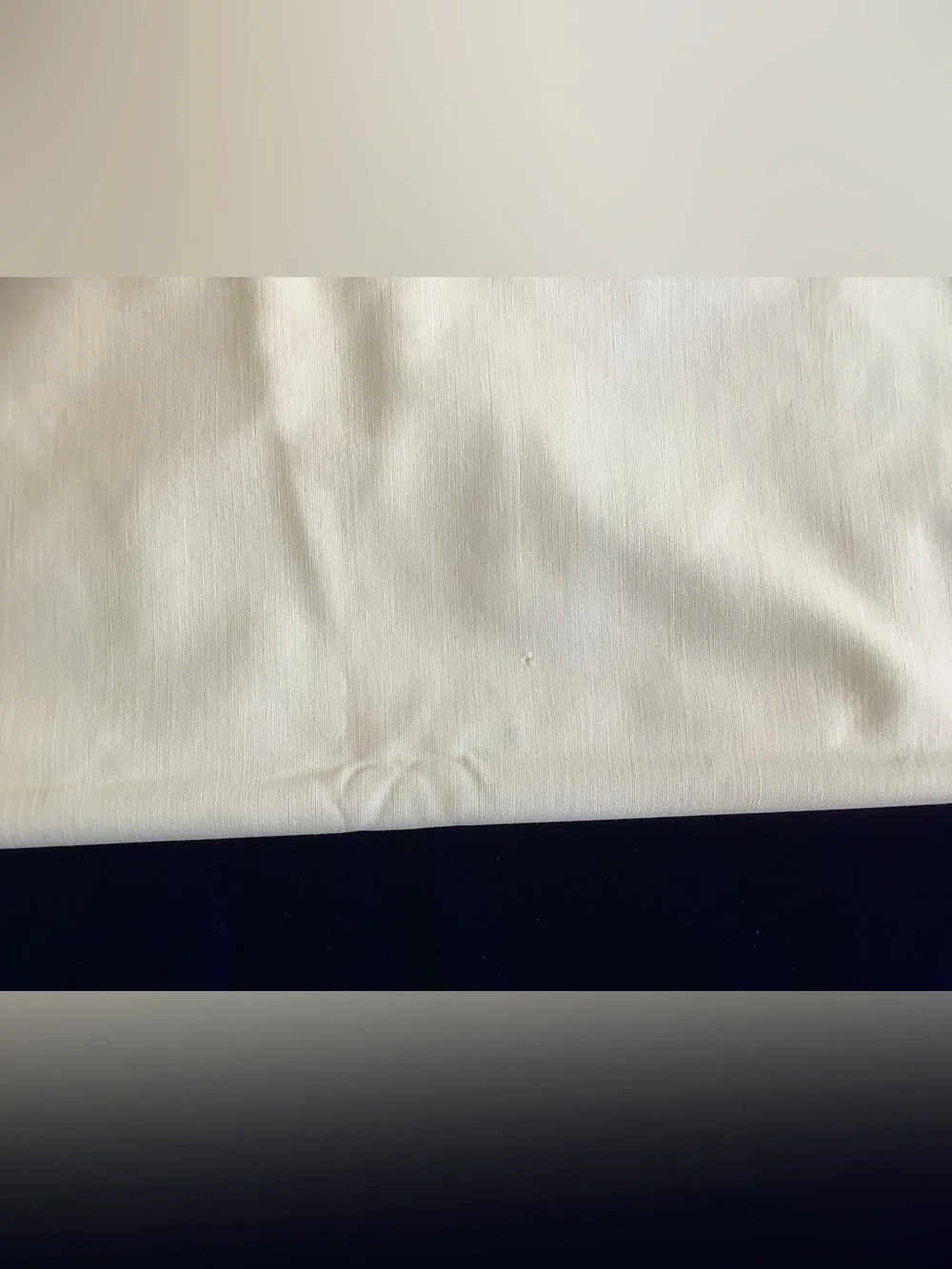 Set of Two - Embroidered White Pillowcase with Golden Crochet Trim